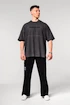 Tricou pentru bărbați Nebbia  Washed-off Oversized Heavyweight Cotton T-shirt NO SHORTCUTS Black