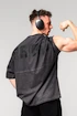 Tricou pentru bărbați Nebbia  Washed-off Oversized Heavyweight Cotton T-shirt NO SHORTCUTS Black