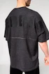 Tricou pentru bărbați Nebbia  Washed-off Oversized Heavyweight Cotton T-shirt NO SHORTCUTS Black