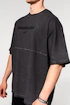 Tricou pentru bărbați Nebbia  Washed-off Oversized Heavyweight Cotton T-shirt NO SHORTCUTS Black