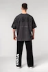 Tricou pentru bărbați Nebbia  Washed-off Oversized Heavyweight Cotton T-shirt NO SHORTCUTS Black