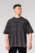 Tricou pentru bărbați Nebbia  Washed-off Oversized Heavyweight Cotton T-shirt NO SHORTCUTS Black