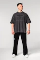 Tricou pentru bărbați Nebbia  Washed-off Oversized Heavyweight Cotton T-shirt NO SHORTCUTS Black