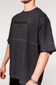 Tricou pentru bărbați Nebbia  Washed-off Oversized Heavyweight Cotton T-shirt NO SHORTCUTS Black