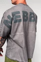 Tricou pentru bărbați Nebbia  Washed-off Oversized Heavyweight Cotton T-shirt NO SHORTCUTS Light Grey