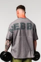 Tricou pentru bărbați Nebbia  Washed-off Oversized Heavyweight Cotton T-shirt NO SHORTCUTS Light Grey