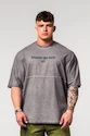 Tricou pentru bărbați Nebbia  Washed-off Oversized Heavyweight Cotton T-shirt NO SHORTCUTS Light Grey