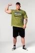 Tricou pentru bărbați Nebbia  Washed-off Oversized T-shirt HERITAGE Green