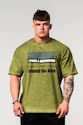 Tricou pentru bărbați Nebbia  Washed-off Oversized T-shirt HERITAGE Green