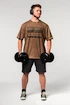 Tricou pentru bărbați Nebbia  Washed-off Oversized T-shirt HERITAGE Light Brown