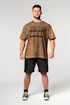 Tricou pentru bărbați Nebbia  Washed-off Oversized T-shirt HERITAGE Light Brown