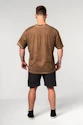 Tricou pentru bărbați Nebbia  Washed-off Oversized T-shirt HERITAGE Light Brown