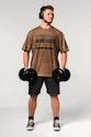 Tricou pentru bărbați Nebbia  Washed-off Oversized T-shirt HERITAGE Light Brown