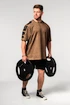 Tricou pentru bărbați Nebbia  Washed-off Oversized T-shirt LIFTING CLUB Light Brown