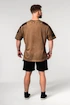 Tricou pentru bărbați Nebbia  Washed-off Oversized T-shirt LIFTING CLUB Light Brown