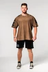 Tricou pentru bărbați Nebbia  Washed-off Oversized T-shirt LIFTING CLUB Light Brown