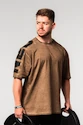 Tricou pentru bărbați Nebbia  Washed-off Oversized T-shirt LIFTING CLUB Light Brown