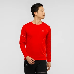 Tricou pentru bărbați Salomon  Agile LS Tee red S