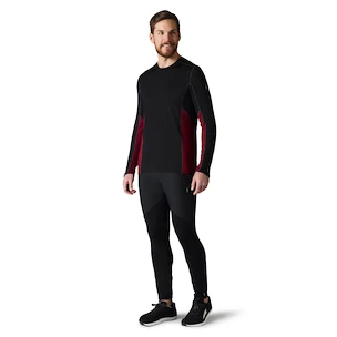 Tricou pentru bărbați Smartwool  Merino Sport 150 Long Sleeve Crew Red/Black