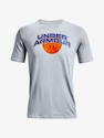 Tricou pentru bărbați Under Armour  BBALL BRANDED WRDMRK SS-GRY