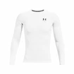 Tricou pentru bărbați Under Armour HeatGear Comp LS White