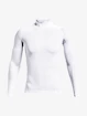 Tricou pentru bărbați Under Armour HeatGear Comp Mock LS-WHT