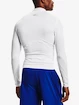 Tricou pentru bărbați Under Armour HeatGear Comp Mock LS-WHT