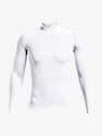 Tricou pentru bărbați Under Armour HeatGear Comp Mock LS-WHT