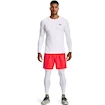 Tricou pentru bărbați Under Armour HeatGear Fitted LS White