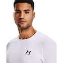 Tricou pentru bărbați Under Armour HeatGear Fitted LS White