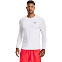 Tricou pentru bărbați Under Armour HeatGear Fitted LS White