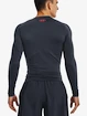 Tricou pentru bărbați Under Armour HeatGear Novelty LS-GRY