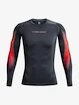 Tricou pentru bărbați Under Armour HeatGear Novelty LS-GRY