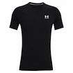 Tricou pentru bărbați Under Armour  HG Armour Fitted SS-BLK