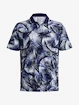 Tricou pentru bărbați Under Armour  Iso-Chill Grphc Palm Polo-NVY