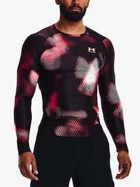 Tricou pentru bărbați Under Armour IsoChill Prtd Comp LS-BLK