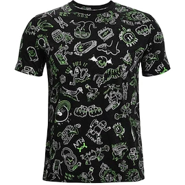 Tricou pentru bărbați Under Armour Run Ur Face Off Print SS Black