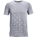 Tricou pentru bărbați Under Armour  Seamless Wordmark SS Grey S