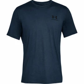 Tricou pentru bărbați Under Armour Sportstyle Left Chest SS Dark Blue