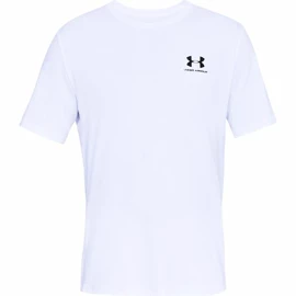 Tricou pentru bărbați Under Armour Sportstyle Left Chest SS White