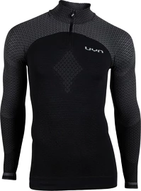 Tricou pentru bărbați UYN Running Alpha OW Shirt LS Zip Up black/grey