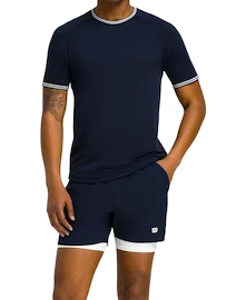 Tricou pentru bărbați Wilson M Court Performance Crew Navy