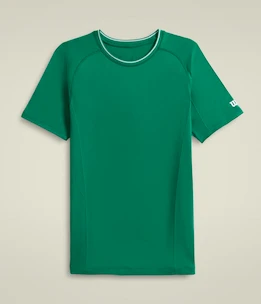 Tricou pentru bărbați Wilson  M Team Seamless Crew Courtside Green