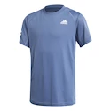 Tricou pentru copii adidas  B Club 3STR Tee Blue 128 cm