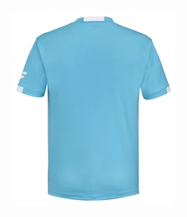 Tricou pentru copii Babolat  Play Crew Neck Tee Boy Cyan Blue 8 - 10 ani