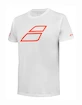 Tricou pentru copii Babolat  Strike Cotton Tee Jr White/Strike Red