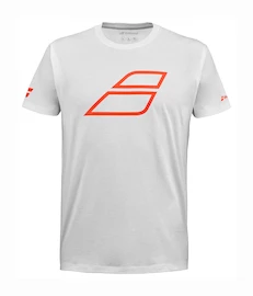 Tricou pentru copii Babolat Strike Cotton Tee Jr White/Strike Red