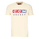 Tricou pentru copii CCM Vintage Fall SS Tee Unbleached