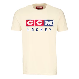 Tricou pentru copii CCM Vintage Fall SS Tee Unbleached