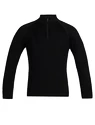 Tricou pentru copii Icebreaker  K 260 Tech LS Half Zip BLACK